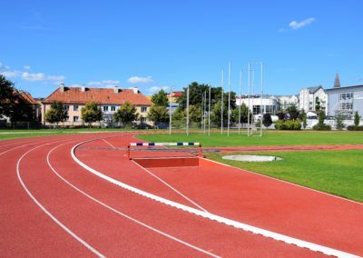 Stadion lekkoatletyczny w Ostródzie przy ul. Kardynała Wyszyńskiego.