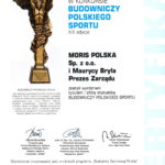 Moris Polska Sp. z o.o. laureatem tytułu i złotej statuetki w konkursie Budowniczy Polskiego Sportu 2018